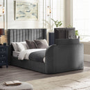 Klay 5ft Side Lift Ottoman TV Bed - Dark Grey
