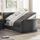 Klay 5ft Side Lift Ottoman TV Bed - Dark Grey