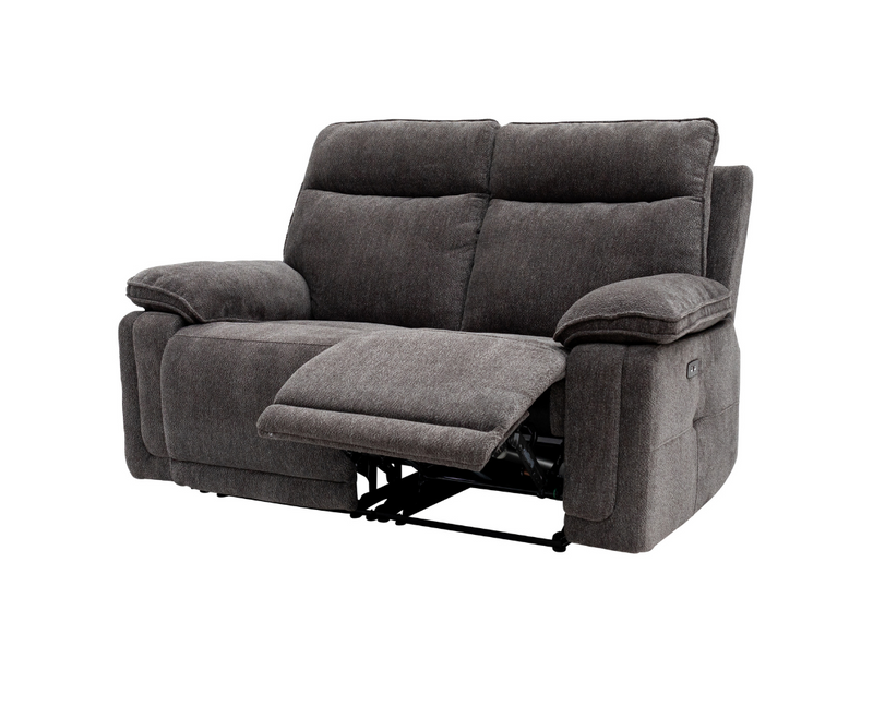 Cazzie 2 Seater Electric Sofa - Charcoal
