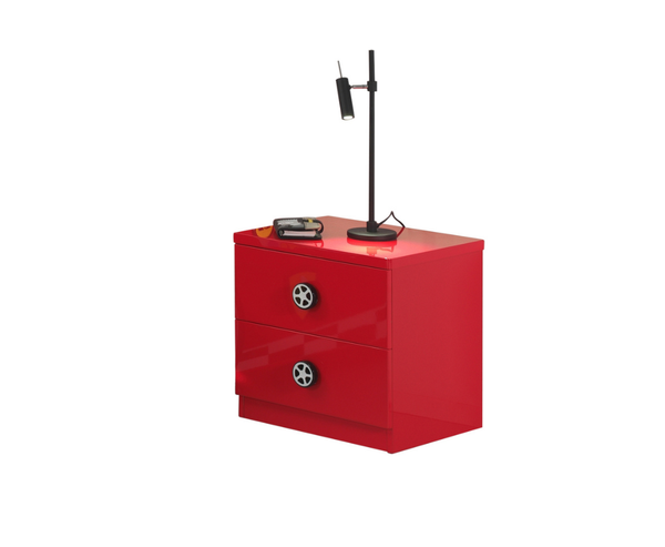 Monza Nightstand - Red