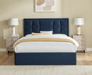 Carmen 6ft Superking Ottoman Bed - Navy