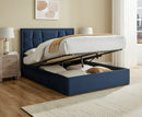 Carmen 4ft6 Double Ottoman Bed - Navy