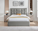 Carmen 6ft Superking Ottoman Bed - Silver