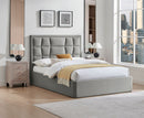 Carmen 6ft Superking Ottoman Bed - Silver