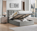Carmen 6ft Superking Ottoman Bed - Silver