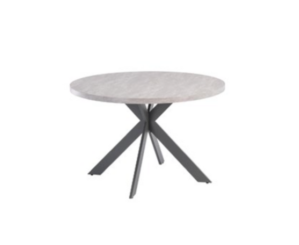 Remaro 1.2m Round Dining Table - Grey Oak