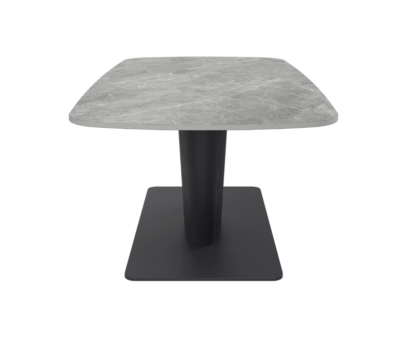 Castello 130cm Ceramic Extending Dining Table - Grey