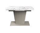 Castello 130cm Ceramic Extending Dining Table - White