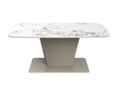 Castello 130cm Ceramic Extending Dining Table - White