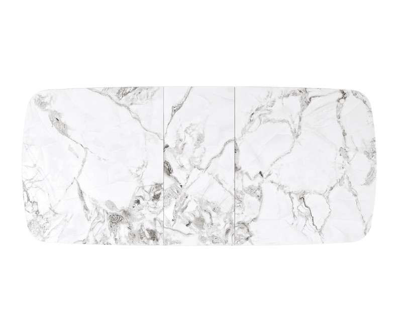 Castello 160cm Ceramic Extending Dining Table - White