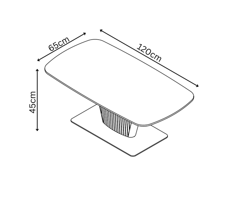 Castello Ceramic Coffee Table - White
