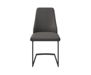 Castello Leather Dining Chair - Dark Grey