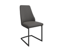 Castello Leather Dining Chair - Dark Grey