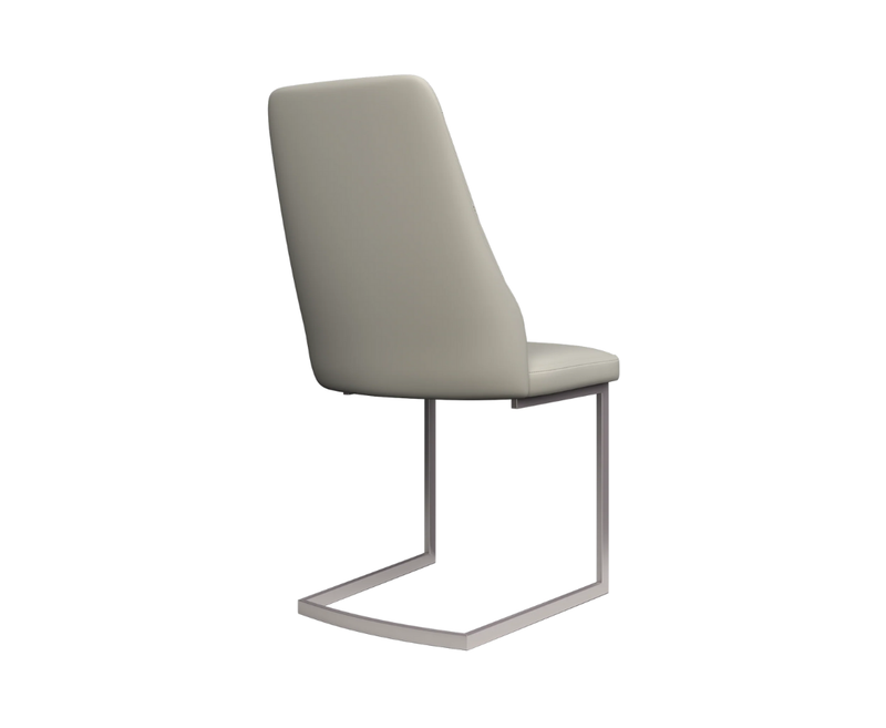 Castello Leather Dining Chair - Light Grey