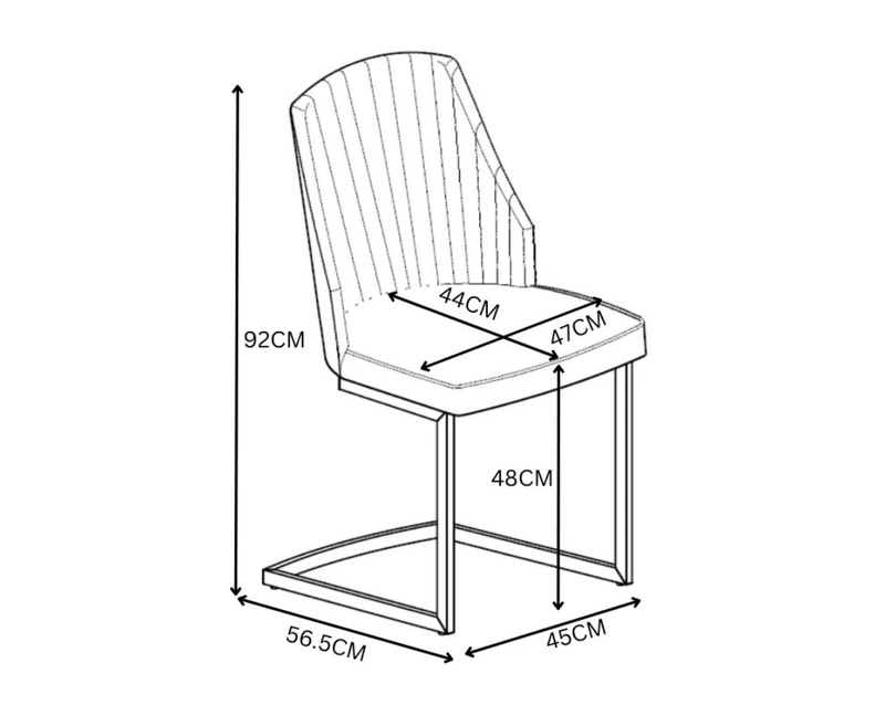 Castello Leather Dining Chair - Dark Grey