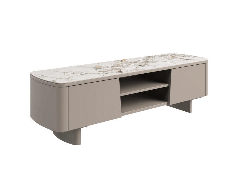 Castello Ceramic TV Unit - White