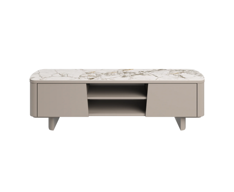 Castello Ceramic TV Unit - White