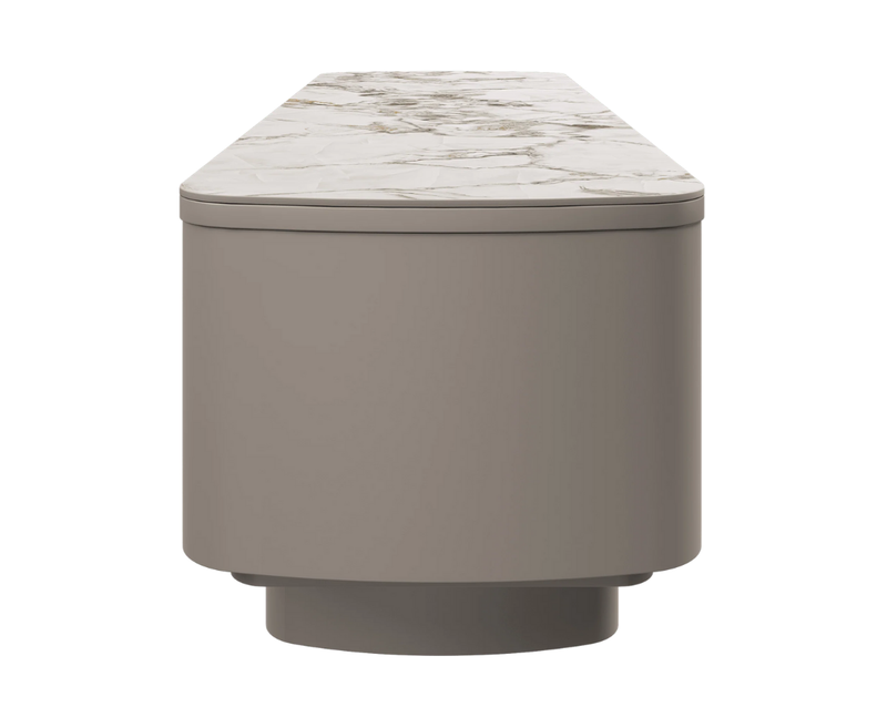 Castello Ceramic TV Unit - White