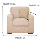 Chicago Custom Armchair - Standard back