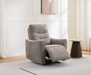 Corey 1 Seater Electric Reclining Sofa - Stone