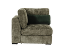 Aurori Corner Arm Sectional Unit Sofa - Green