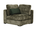 Aurori Corner Arm Sectional Unit Sofa - Green