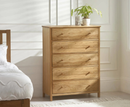 Coxmoor 5 Drawer Chest - Oak