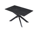 Creed 1.35m Fixed Dining Table - Black