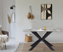 Creed 1.35m Fixed Dining Table - Grey