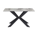 Creed 1.35m Fixed Dining Table - Grey