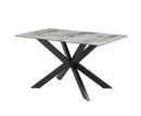 Creed 1.35m Fixed Dining Table - Grey