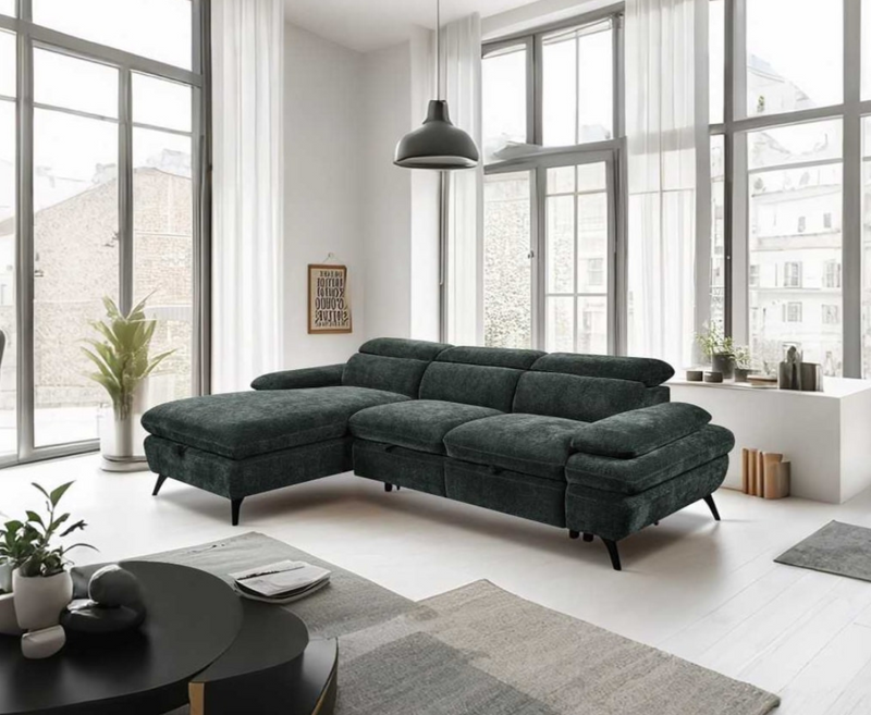 Croia LHF Sofa Bed - Green