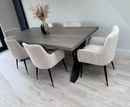 Dallas Dining Table 1.8M with 6 Wilcox Dining Chairs - Full set