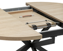 Dalton 1.2m Round Ext Dining Table - Light Oak