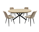 Dalton 1.2m Round Ext Dining Table - Light Oak