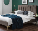 Deco 4ft6 Double velvet bed - Grey