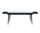 Loux Dining Table With Drawers - White