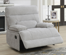 Elio 1 Seater Reclining Sofa - Grey