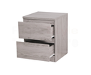 Europa  2 Drawer Bedside Grey Oak