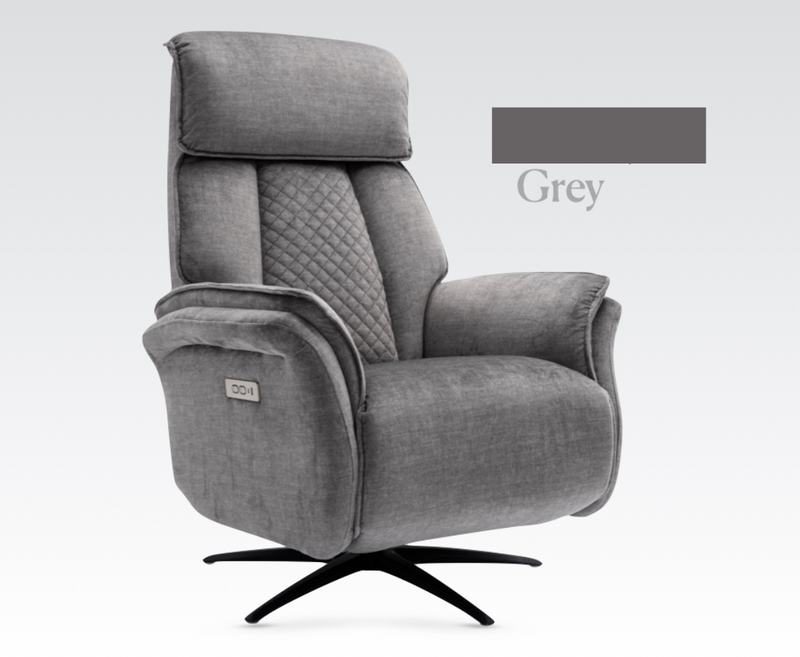 Evoque Electric Swivel Chair - Grey