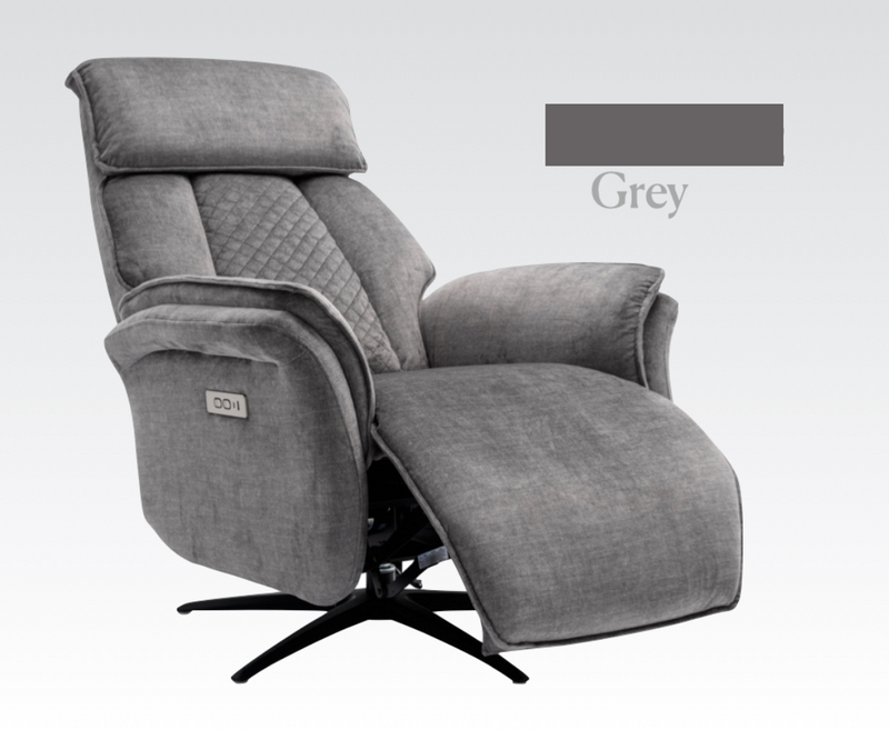 Evoque Electric Swivel Chair - Grey