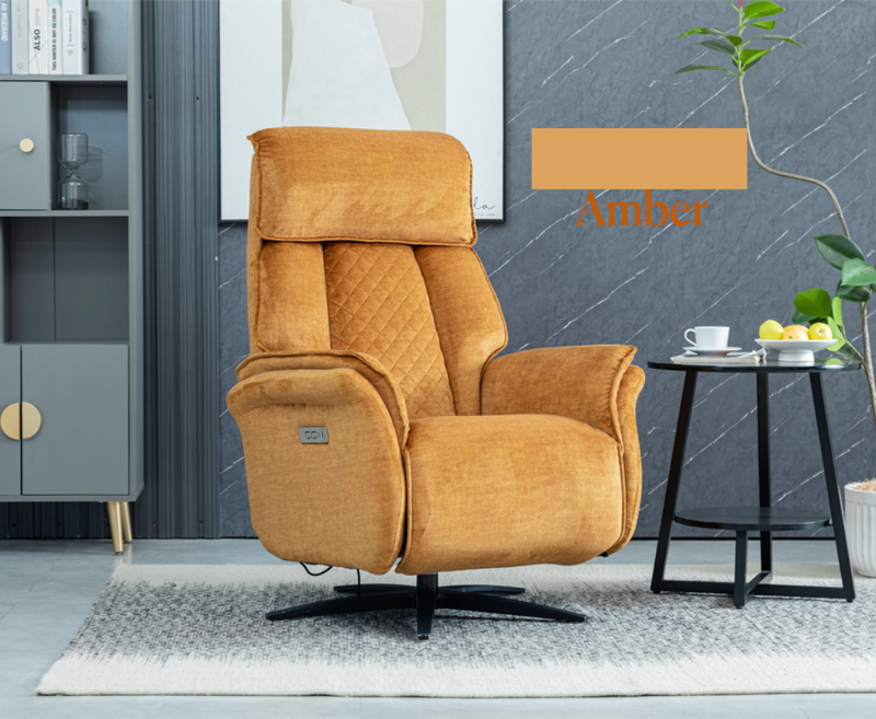 Evoque Electric Swivel Chair - Amber