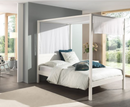 Funkie Canopy 140cm Bed  - White