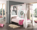 Funkie Canopy 90cm Bed  - White