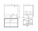 Funkie Canopy 90cm Bed  - White