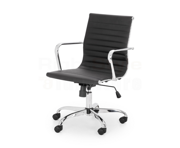 Gio Black & Chrome Office Chair