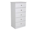 Greystones 5 Drawer Narrow Chest (635mm wide)