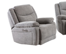 Harlie 1 Seater Electric Reclining Sofa | Armchair - Light Grey