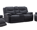 Harlie 2 Seater Electric Reclining Sofa - Dark Grey