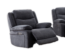 Harlie 1 Seater Electric Reclining Sofa | Armchair - Dark Grey